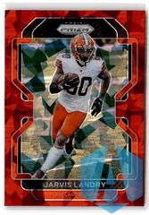 2021 Panini Prizm Red Cracked Ice Jarvis Landry #260 Cleveland Browns